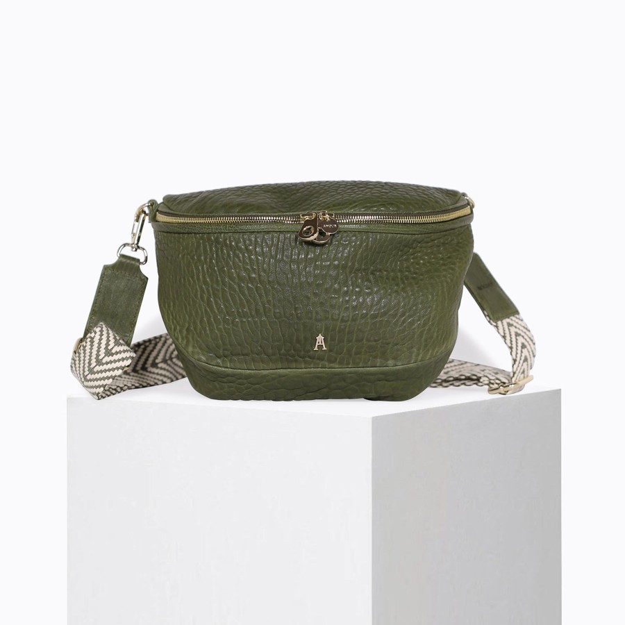 Les Sacs Craie Studio  | Big Banane Bubble Moss Kaki