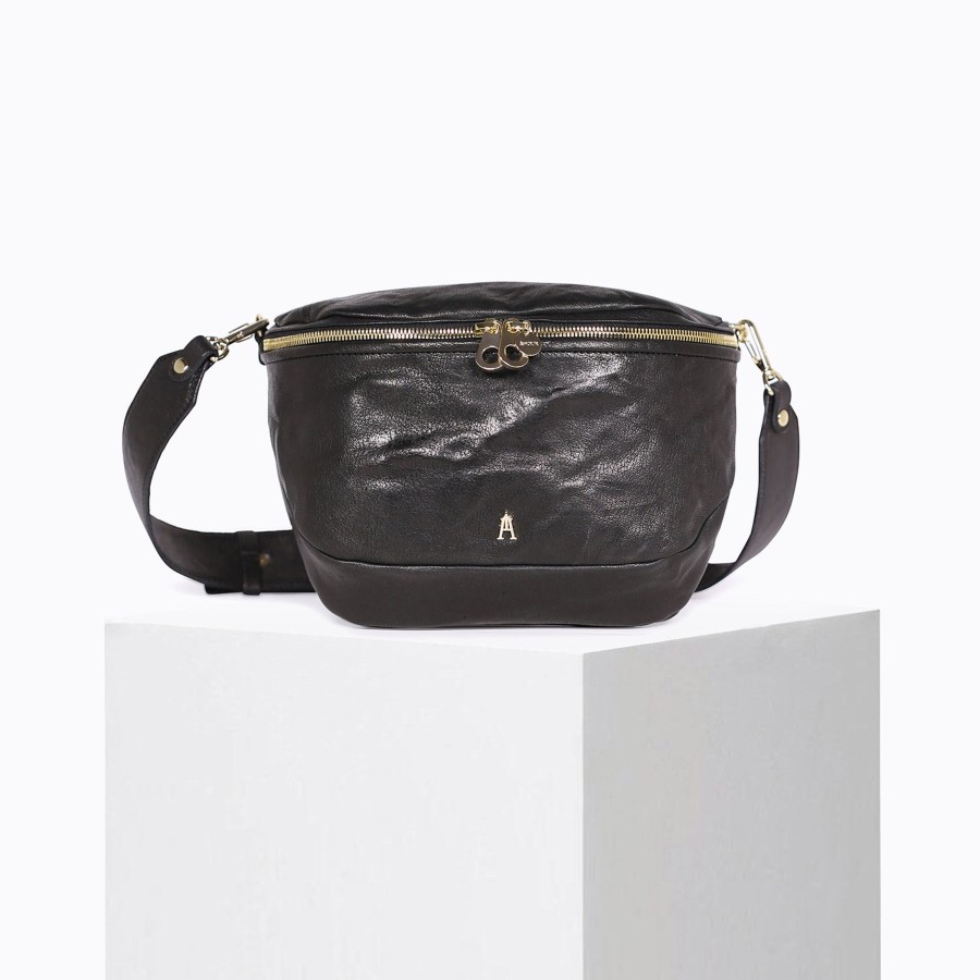 Les Sacs Craie Studio  | Big Banane Wash Black Noir